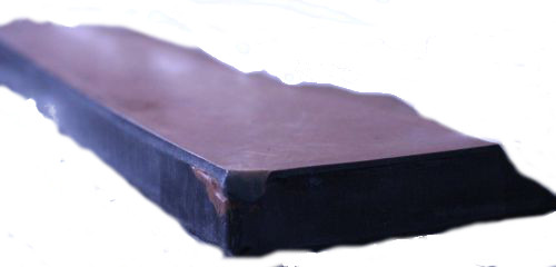 Prellpolster 169 cm x 130cm Vollgummi bordeaux