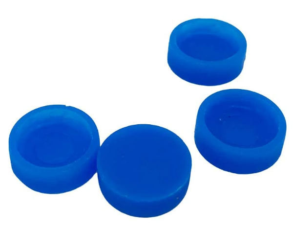 10 Stk. Screw Caps Schraubenabdeckungen Funk blau 13mm