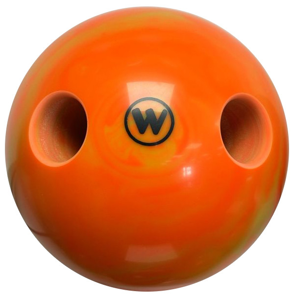 Lochkugel 140mm gelb/orange marmoriert  TYP WINNER