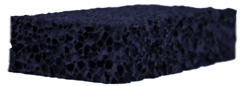 Schwamm 10,5cm x 5,0cm x 2cm Farbe schwarz