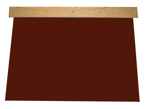 Prellpolster 169 cm x 130cm Vollgummi bordeaux mit Halterung