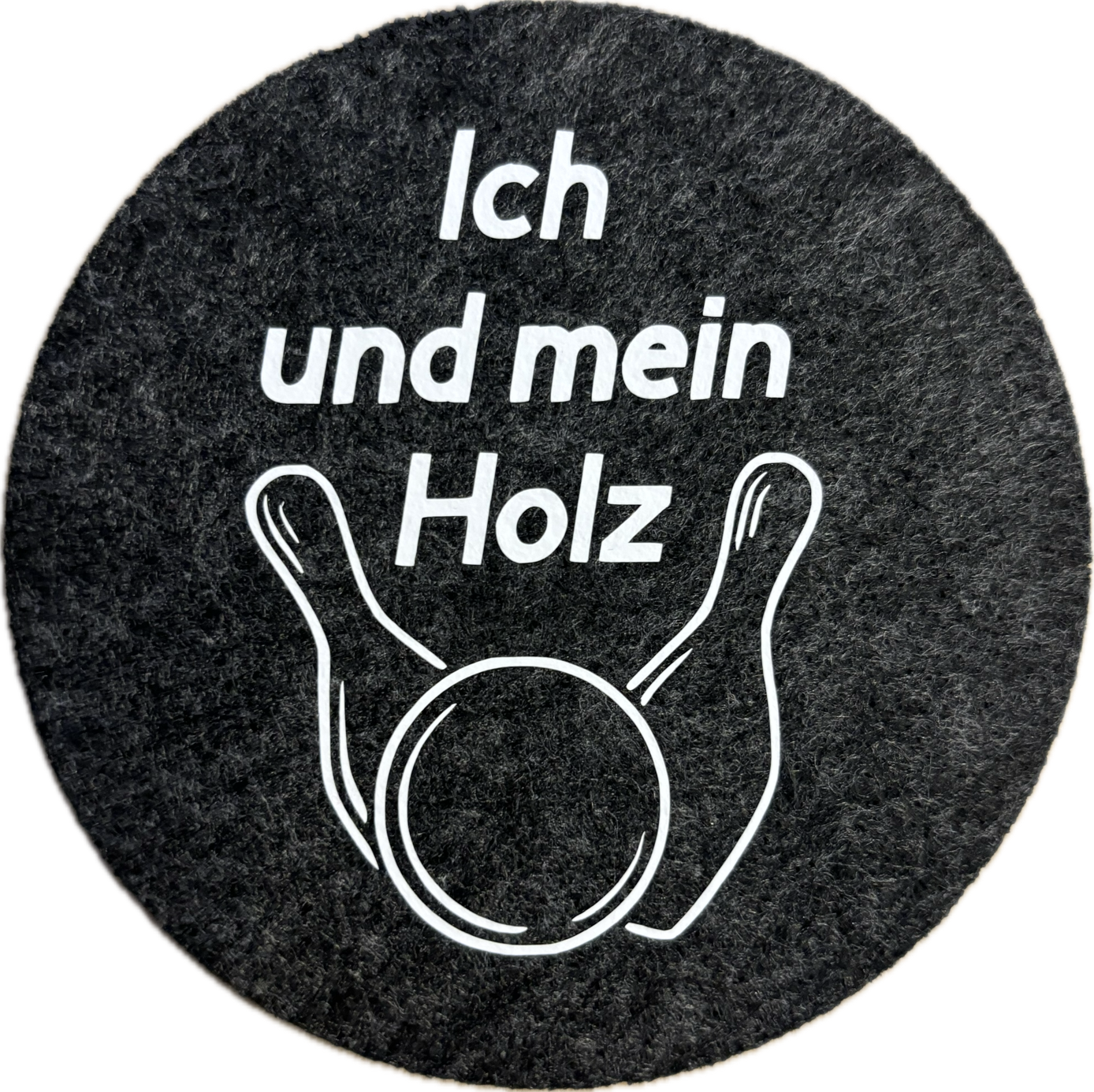 Glasuntersetzer Ich und mein Holz