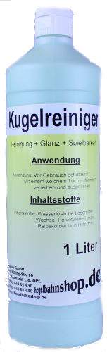 Kugelreiniger mit Haftmittel Reinigung+Glanz+Spielbarkeit 1 Liter