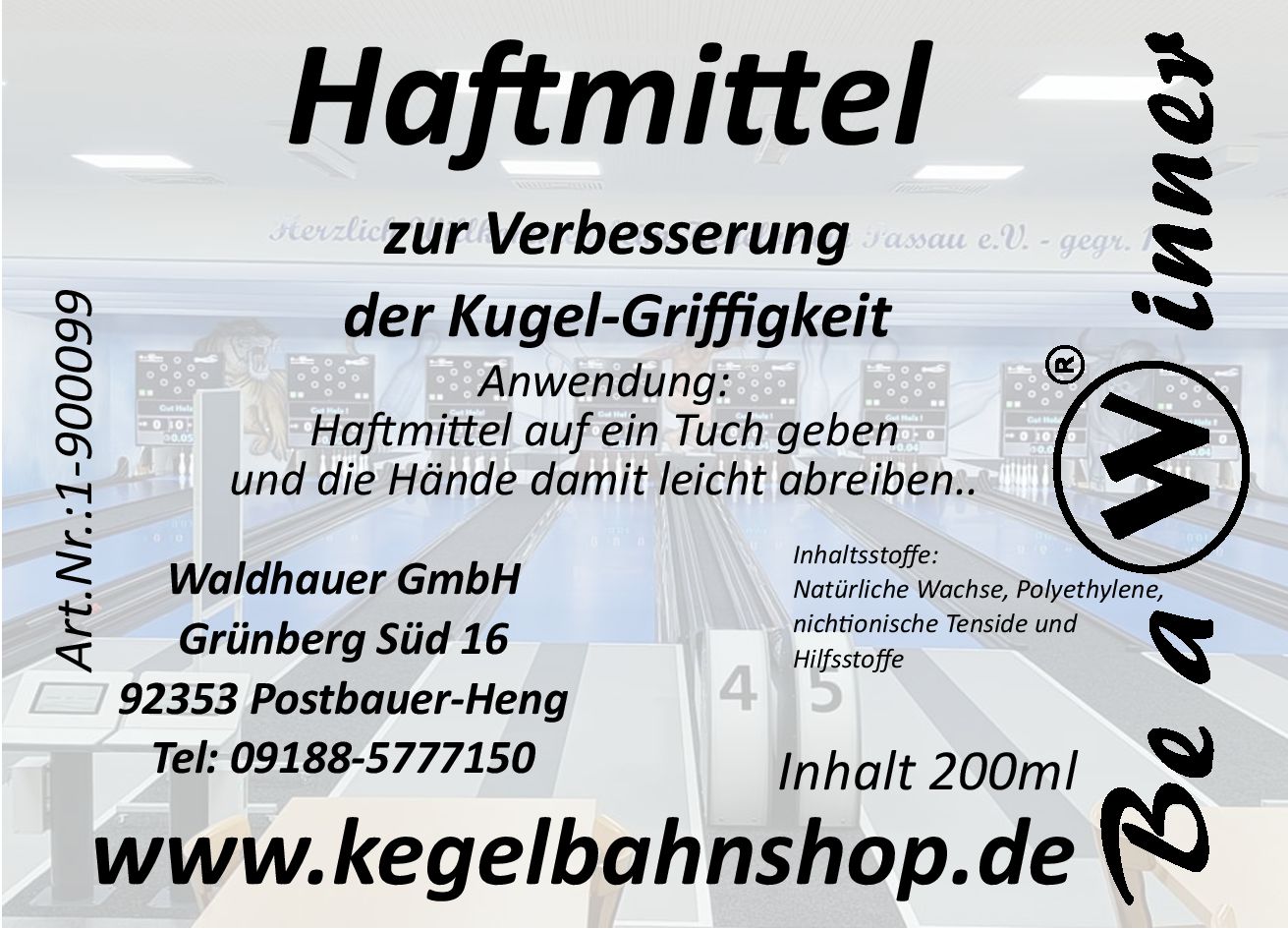 Haftmittel zur Verbesserung der Kugelgriffigkeit Inhalt 200 ml