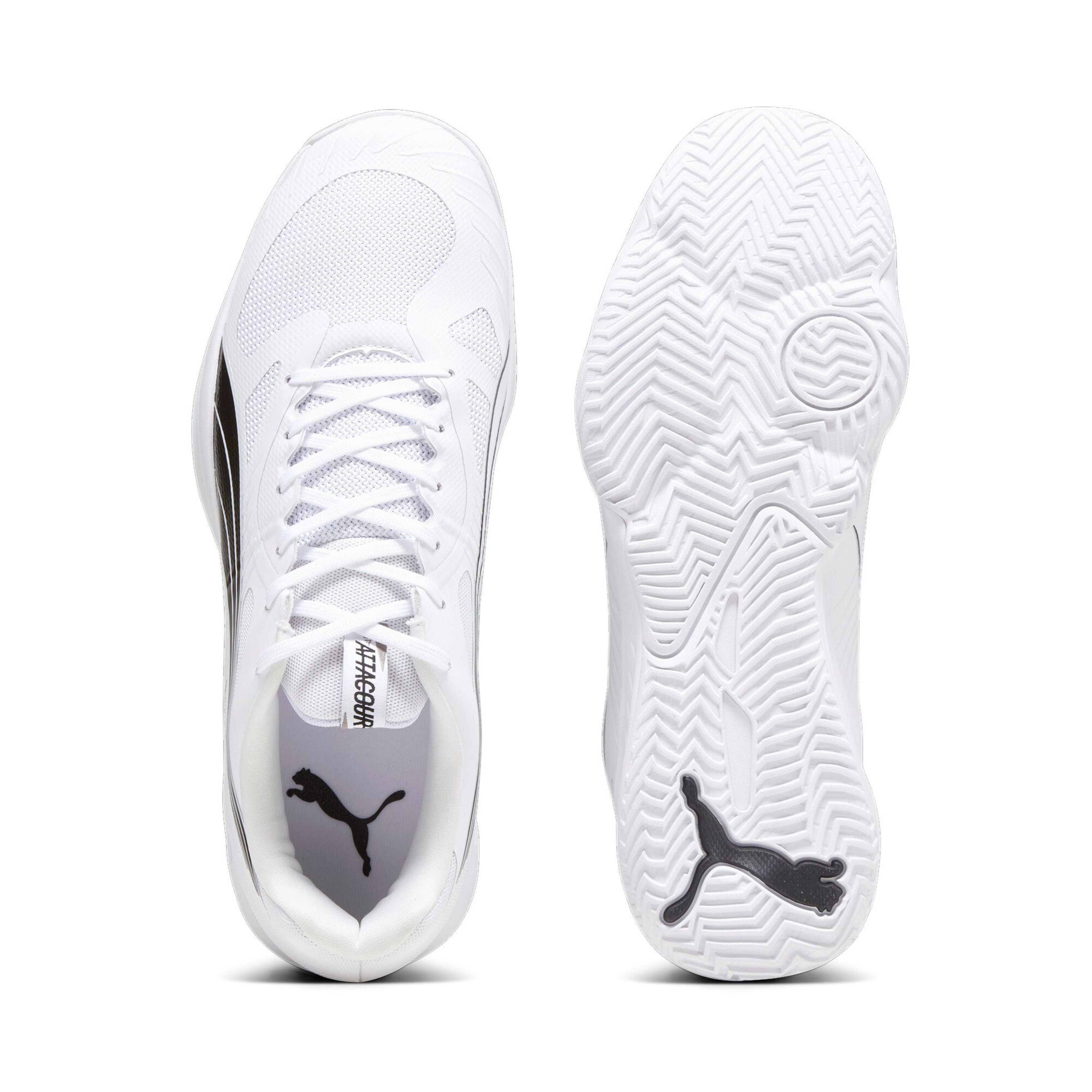 Puma Attacourt  PUMA White-PUMA Black-Concrete Gray