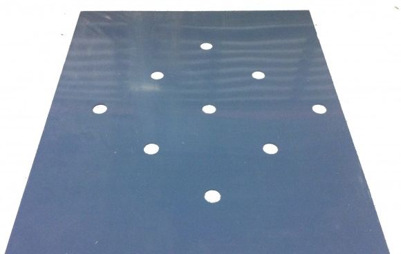 Vierpass PVC gefräst mit den gewählten Standplatten