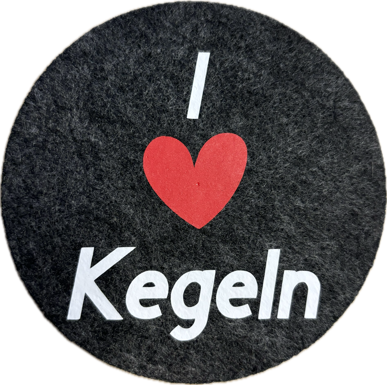 Glasuntersetzer I Love Kegeln