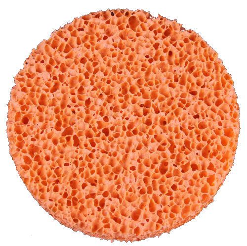 Schwamm 98mm Durchmesser x 20mm Farbe orange