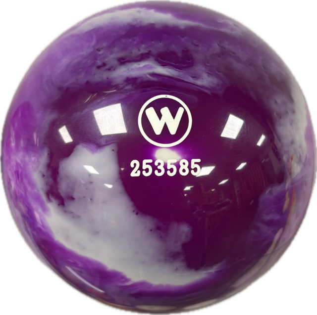 Vollkugel 160mm violett/weiss marmoriert  TYP WINNER