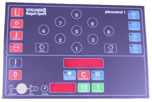 Vollmer Bedienfeldfolie Braun Pincontrol 1