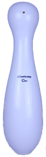 1 Stück Kegel Winner "Hurricane one" weiss Holzkernkegel ohne Zentrierkugel