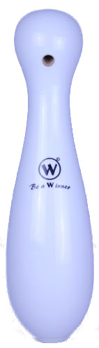 1 Stück Kegel Winner "Hurricane one" weiss Holzkernkegel ohne Zentrierkugel