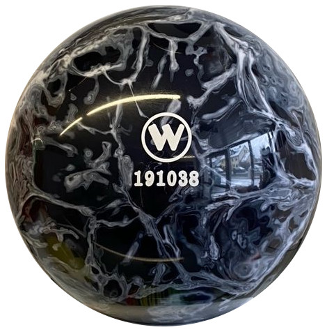 Vollkugel 120mm schwarz/weiss marmoriert TYP WINNER