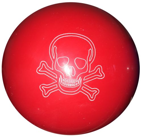 Gravur "Totenkopf" Logo auf Kegelkugel (ohne Kugel)