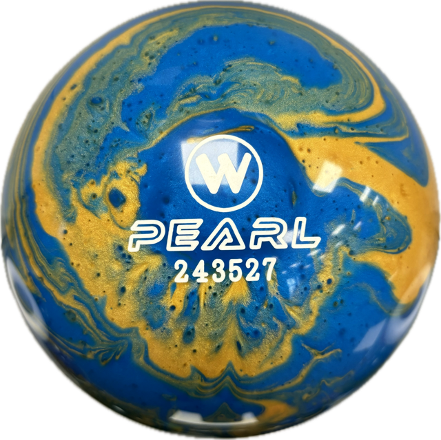 Vollkugel 160mm PEARL blau/gold