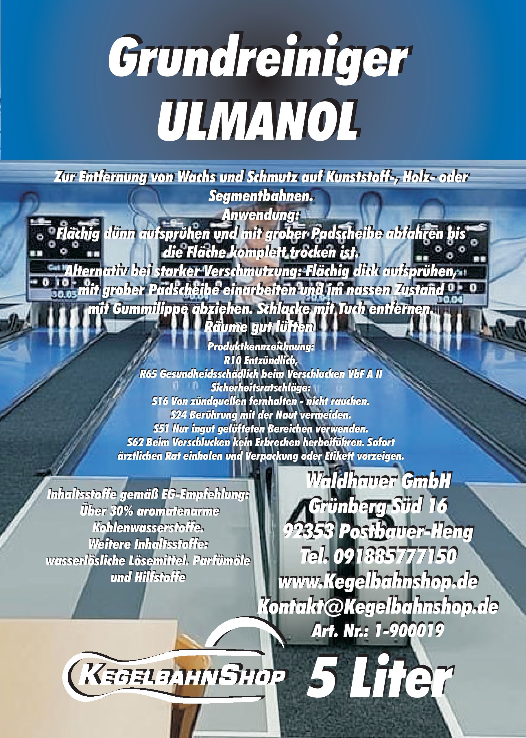 Grundreiniger ULMANOL (Wachslöser) 5 Liter