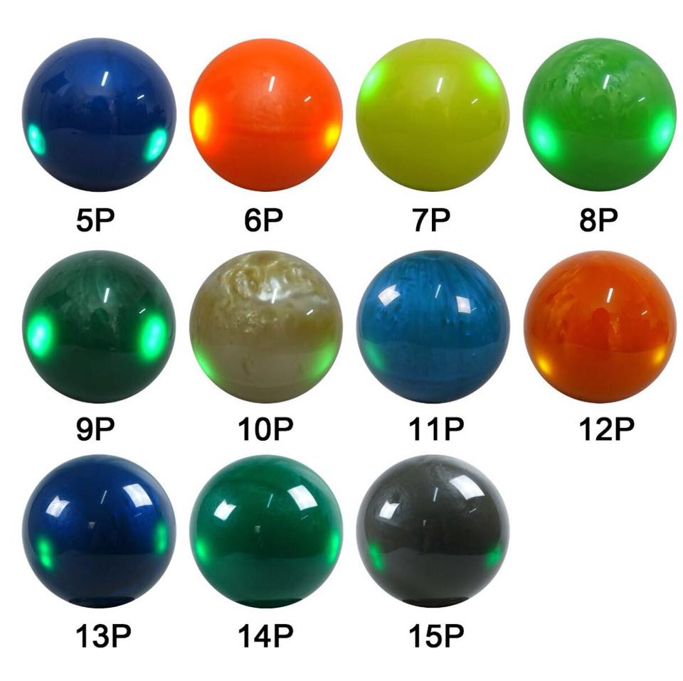 LED Bowlingball Fire blinkend in verschiedenen Größen