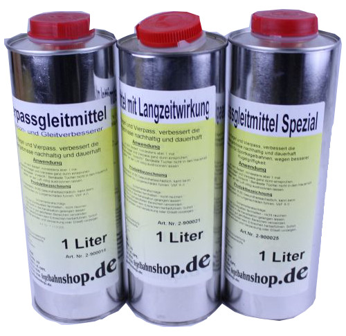 Gleitmittel Set 3x je 1 Liter Silicon, Spezial, Langzeit
