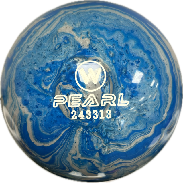 Vollkugel 160mm PEARL blau/silber