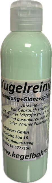 Kugelreiniger mit Haftmittel Reinigung + Glanz + Spielbarkeit