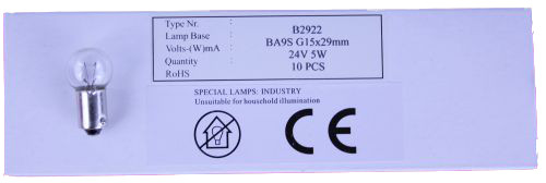 Glühlampe 24V 5W Spellmann 10er Pack