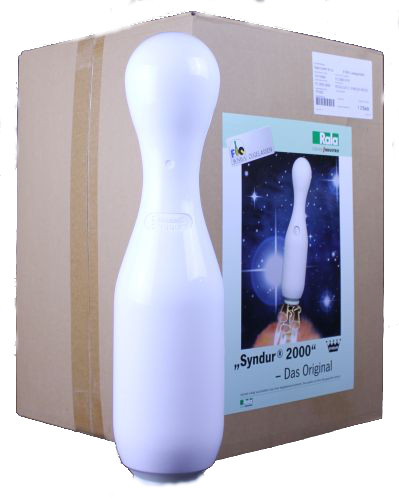 1 Satz Kunststoffkegel System Syndur 2000 weiss mit Zentrierkugel