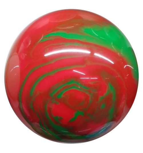 Vollkugel 160mm neongrün/rot marmoriert  TYP WINNER