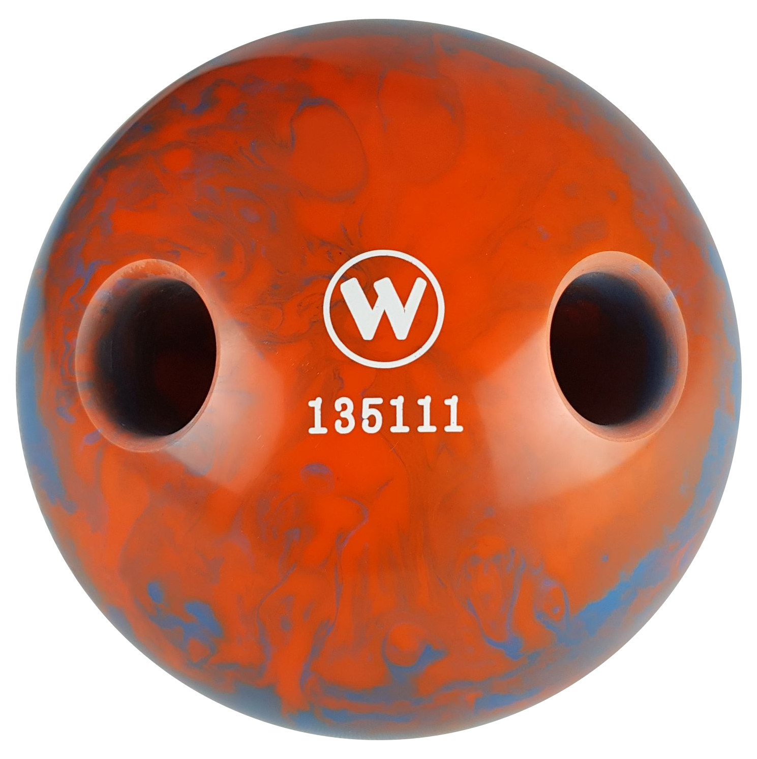 Lochkugel 140mm blau/orange marmoriert  TYP WINNER