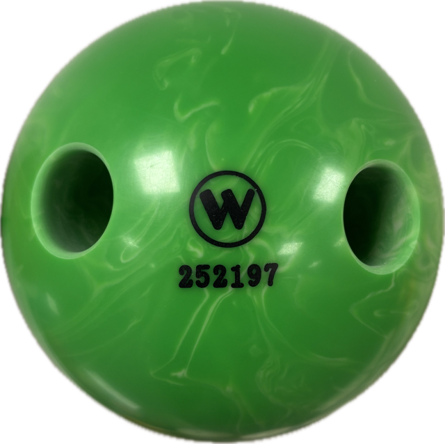Lochkugel 160mm neongrün/weiss marmoriert  TYP WINNER