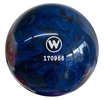 Vollkugel 140mm blau/schwarz marmoriert
