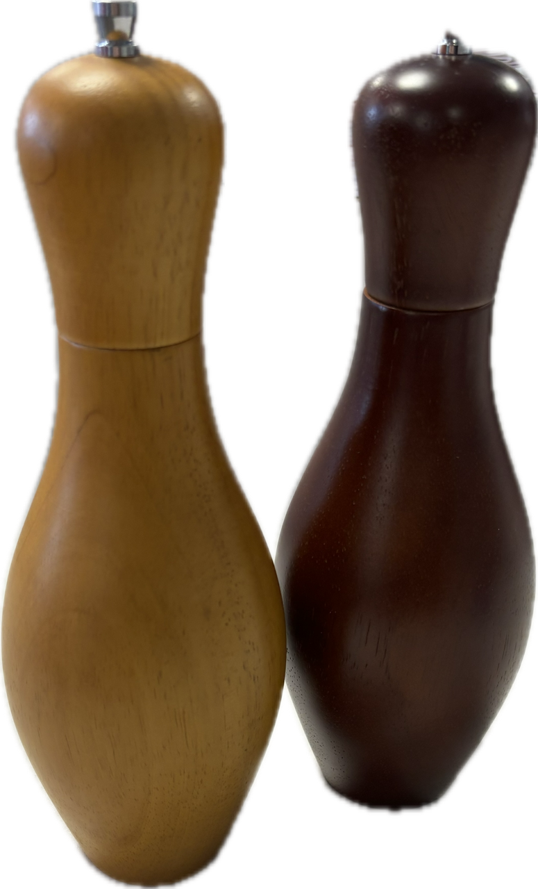 Salz- und Pfeffermühlenset Bowlingpin