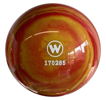 Vollkugel 150mm rot/gelb marmoriert TYP WINNER