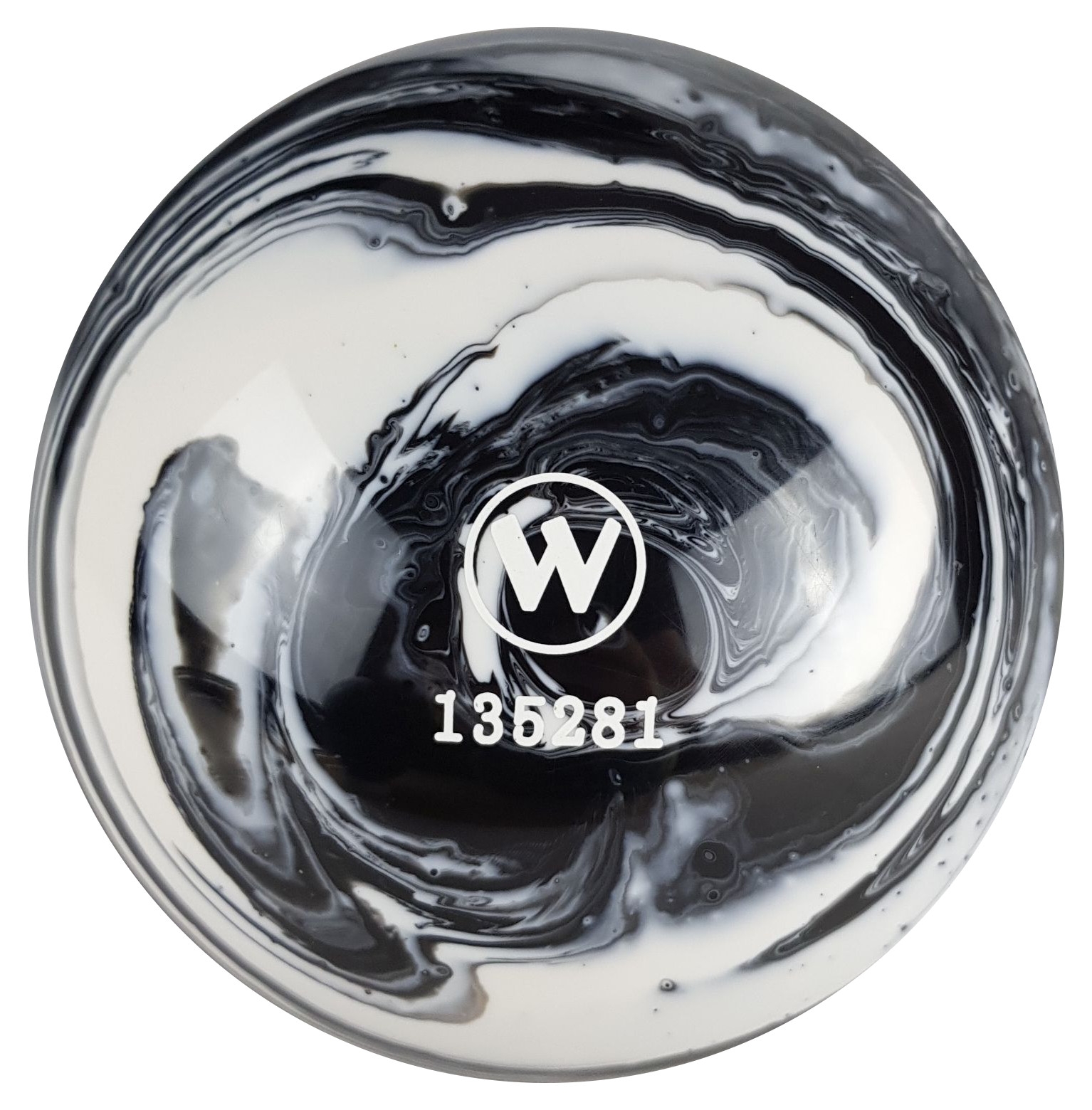 Vollkugel 160mm schwarz/weiss marmoriert   TYP WINNER