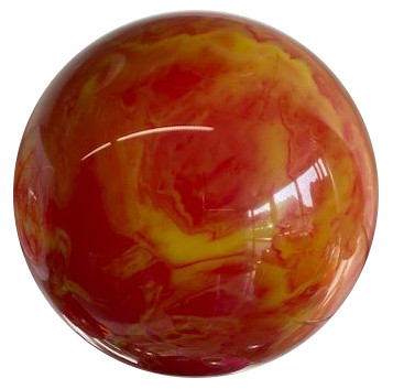 Vollkugel 150mm rot/gelb marmoriert TYP WINNER