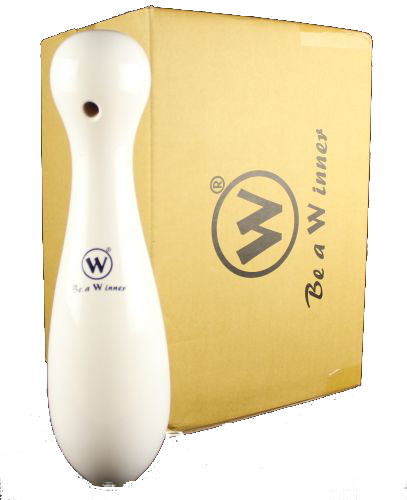1 Satz Kegel Winner "Hurricane one" weiss Holzkernkegel ohne Zentrierkugel