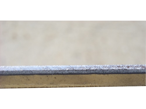 Kautschukbelag auf 2mm Metallplatte zur einfach Montage 50x135cm